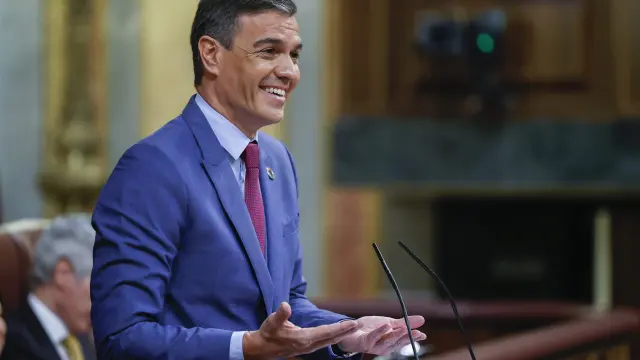 Pedro Sánchez durante la segunda jornada del debate sobre el estado de la nación.