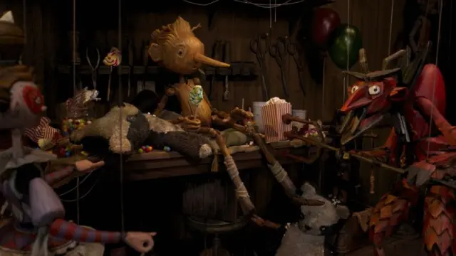 Fotograma de 'Pinochio', lo último de Guillermo del Toro.