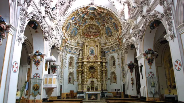 la iglesia parroquial de Cabra de Mora, escenario del festival.