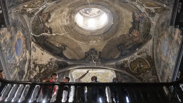 La cúpula central de la iglesia de la Mantería.