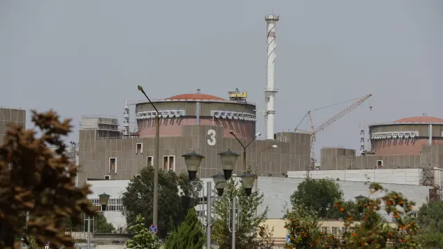 Un aspecto de la central nuclear de Zaporiyia, en Ucrania.