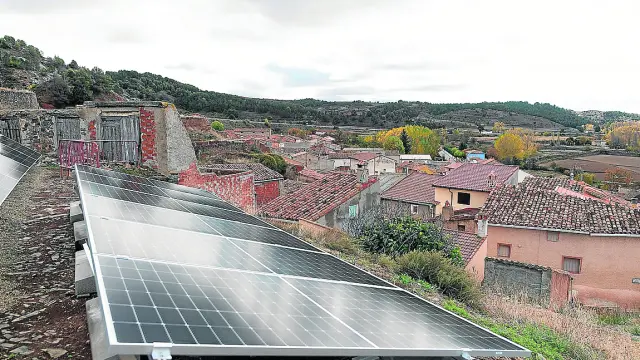 Aragón pide facilitar las comunidades energéticas de autoconsumo como la de Luco de Jiloca.