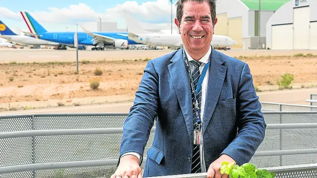 Alejandro Ibrahim, director del aeropuerto de Teruel.