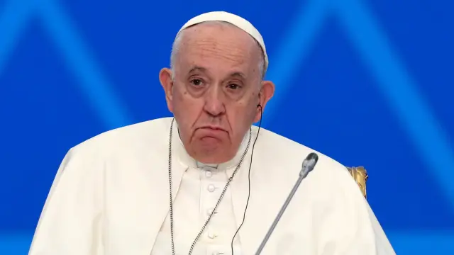 El Papa Francisco durante el 7º Congreso de Líderes de Religiones Mundiales y Tradicionales en Kazajistán.