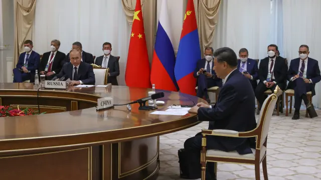Putin y Xi Ping, este jueves, en Samarkanda.
