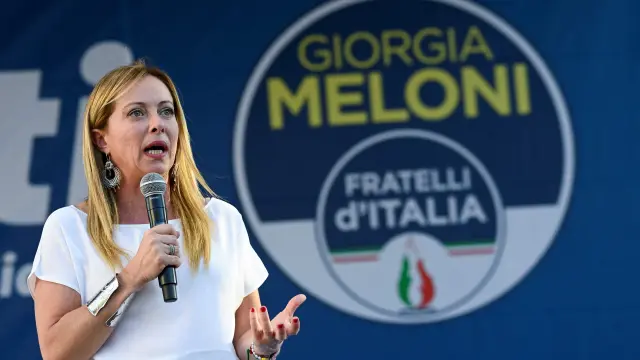 Giorgia Meloni, presidenta del partido Hermanos de Italia
