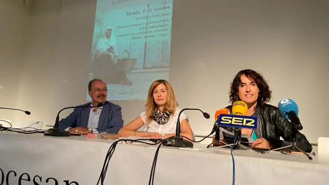 Presentación de Barbastro Cuna y Corona con María Añaños, Belinda Pallas y José Antonio Pérez