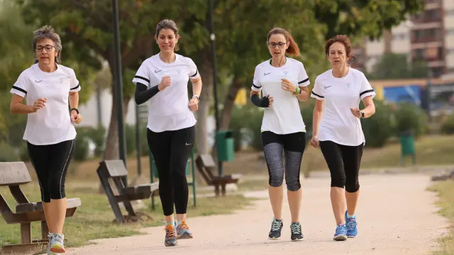 Lourdes, Raquel, Rebeca y Menchu han incorporado el ejercicio físico a su vida diaria.