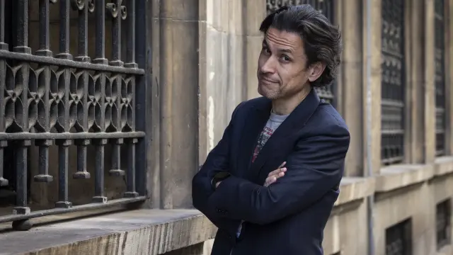 El escritor y cineasta Rodrigo Cortés, en su reciente visita a Zaragoza.