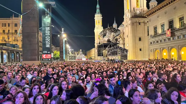 El público momentos previos al inicio del concierto de Pablo Alborán.