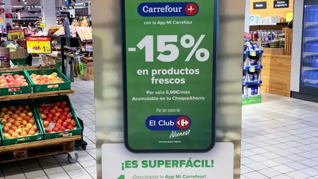 Carrefour lanza en Aragón el primer abono de productos frescos