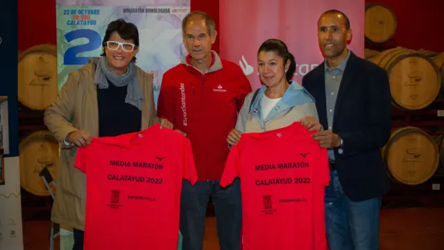 Presentación de la XVII Media Maratón de Calatayud, con la presencia de Abel Antón como embajador