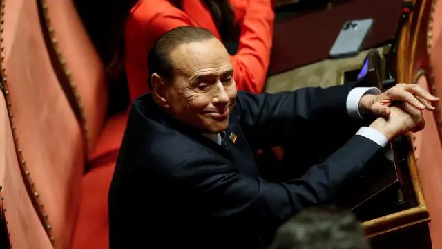 El líder conservador y ex primer ministro italiano Silvio Berlusconi