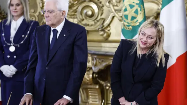 Ceremonia de juramentación del nuevo Gobierno italiano en el Palacio del Quirinal