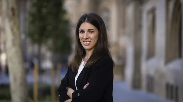 La profesora de la Universidad de Zaragoza Ana Asión, la semana pasada, en Zaragoza.