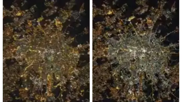 Evolución de la contaminación lumínica en una ciudad europea
