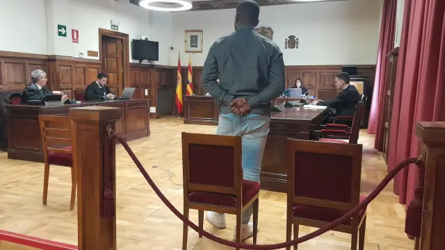 El acusado, este martes, en el juicio celebrado en la Audiencia de Teruel.