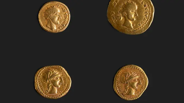 Cuatro monedas de oro revelan al emperador perdido Esponsiano.