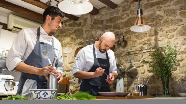 Fotos del restaurante Torre del Visco en Teruel, estrella Verde Michelin.