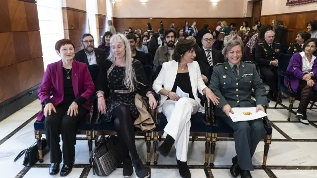 De izquierda a derecha, Ana López, Marta Peña, Elena Bandrés y Beatriz Berné.