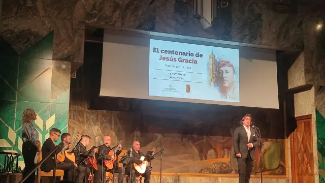 Homenaje a Jesús Gracia en el antiguo Casino de Zaragoza.