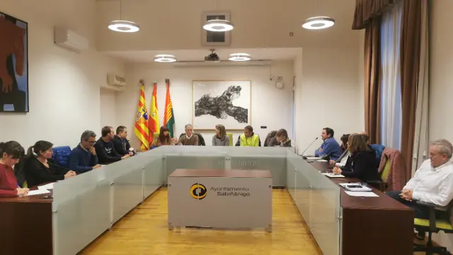 Pleno extraordinario del Ayuntamiento de Sabiñánigo