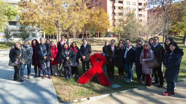 Zaragoza rinde homenaje a las personas afectadas por el Sida