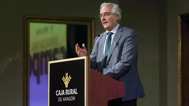 El consejero de Agricultura, Joaquín Olona, en la gala de los Premios Heraldo del Campo.