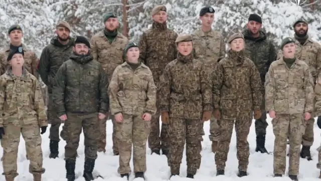 Imagen del vídeo de la OTAN