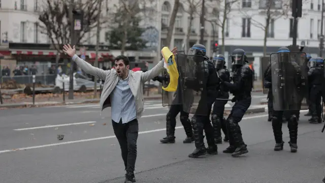 Protestas por el tiroteo en París.