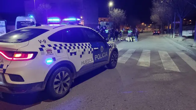 El atropello tuvo lugar en la calle Balsas de Chirín de Huesca.