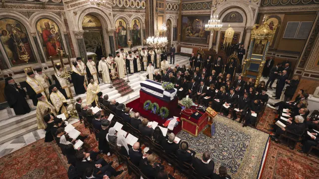 Funeral por el exrey Constantino de Grecia en Atenas.