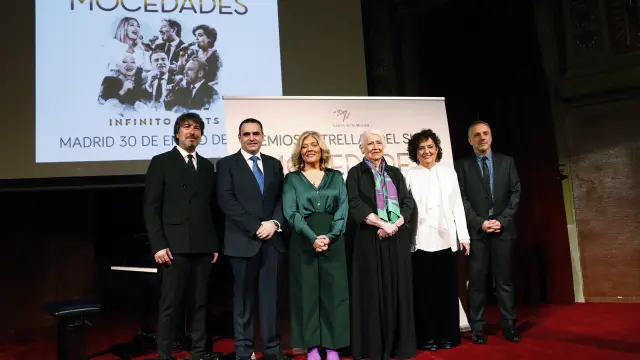 Acto de entrega del premio Estrella del Siglo que el Instituto Latino de la Música concede a Mocedades en reconocimiento de su trayectoria