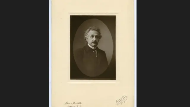 Einstein retratado por Freudenthal