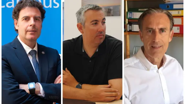 Germán Vicente-Rodríguez, Eduardo Ortas y Javier Zaragoza, nuevos catedráticos del Campus de Huesca.