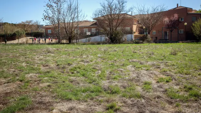 Zona aproximada donde se encuentra la parcela ofrecida para albergar la nueva escuela infantil en Calatayud.
