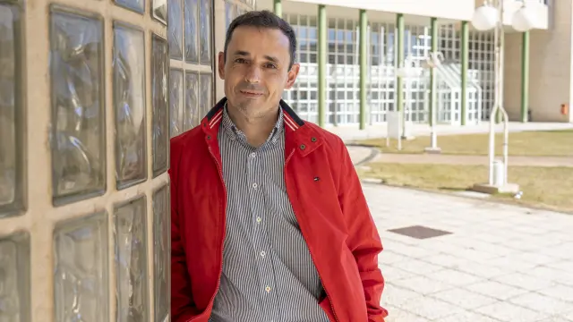 Héctor Marín Manrique, en el campus universitario de Teruel.