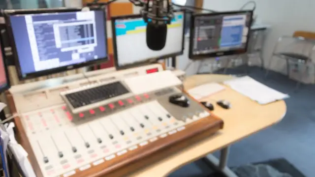 Un estudio de radio, en una imagen de archivo