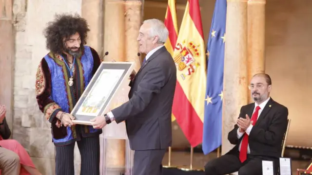 Ara Malikian recibe la Medalla de las Cortes de Aragón.