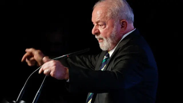El presidente de Brasil, Luiz Inácio Lula da Silva, en Madrid