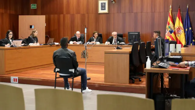 Un momento del juicio celebrado este jueves en la Audiencia Provincial de Zaragoza