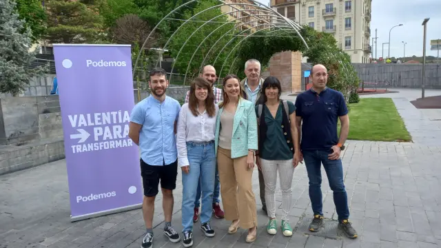 Presentación de la candidatura de Podemos al Ayuntamiento de Teruel.