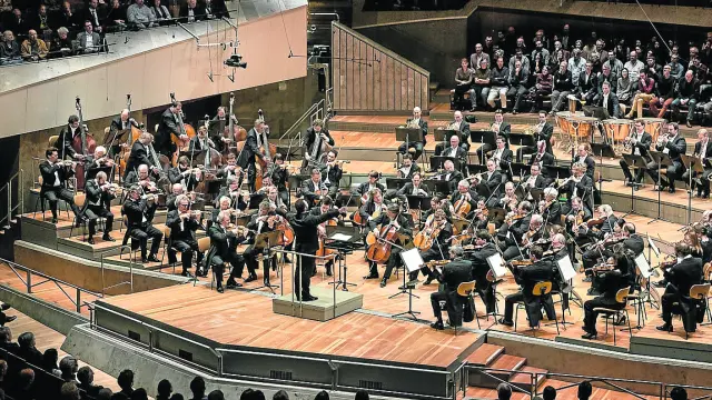 La Orquesta Filarmónica de Berlín, en un concierto reciente