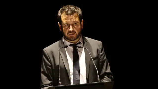 José Ángel Delgado, en la clausura del Saraqusta Film Festival