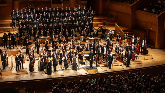La orquesta, en una imagen de archivo, no permitió tomar fotos del concierto en la Mozart