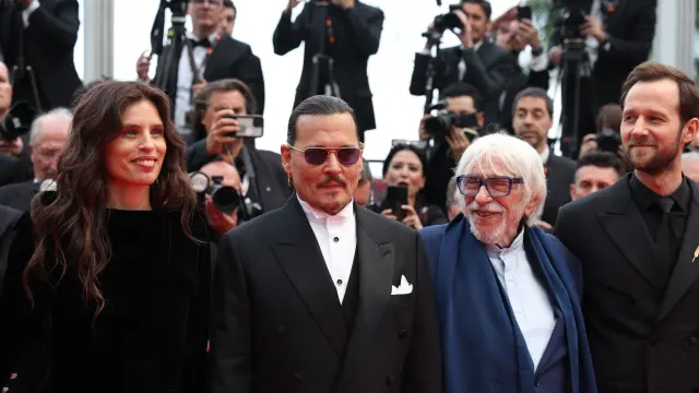 Johnny Depp en la alfombra roja de Cannes