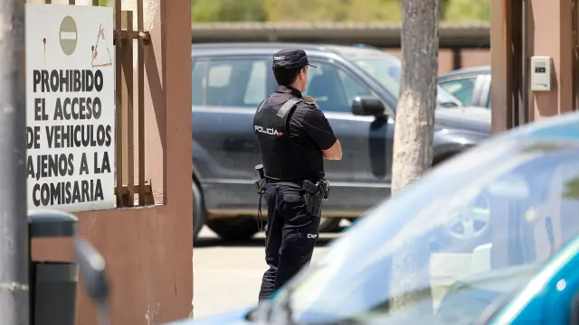 Comisaría en Ibiza donde continúa bajo arresto Jade Jagger.
