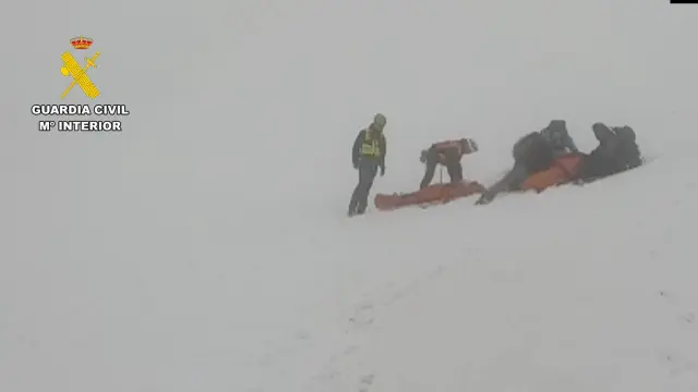 Rescate de un montañero fallecido en el pico de la Gran Facha, en Sallent de Gállego.