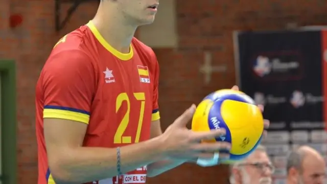 Xavier Fresquet, con la camiseta de la selección nacional