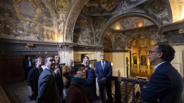 El ministro Iceta se comprometió en marzo a la reforma de la iglesia de la mantería de Zaragoza.